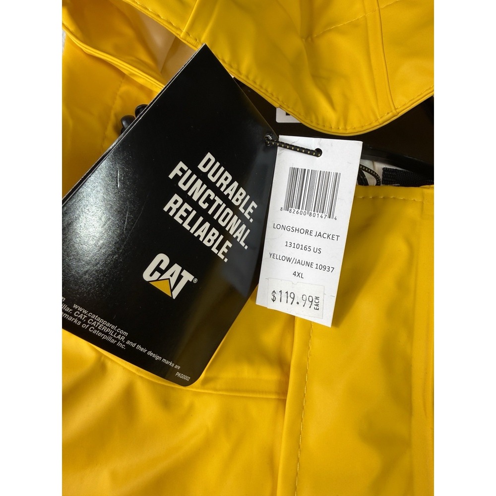 Caterpillar Longshore Waterproof Rain Jacket Mens 4XL Hooded Wind Rain Proof NWT - Picture 6 of 13